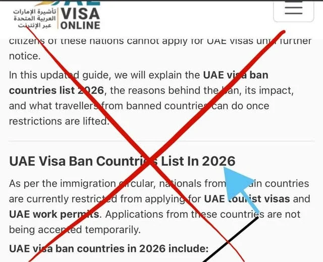 আরব আমিরাতে ভিজিট ও কর্মী ভিসা এক বছর আগে থেকেই বন্ধ