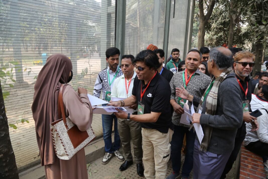 তারেক রহমানের জন্য ভোট চেয়ে ঢাকা ১৭ আসনে প্রচার-প্রচারণা শুরু।