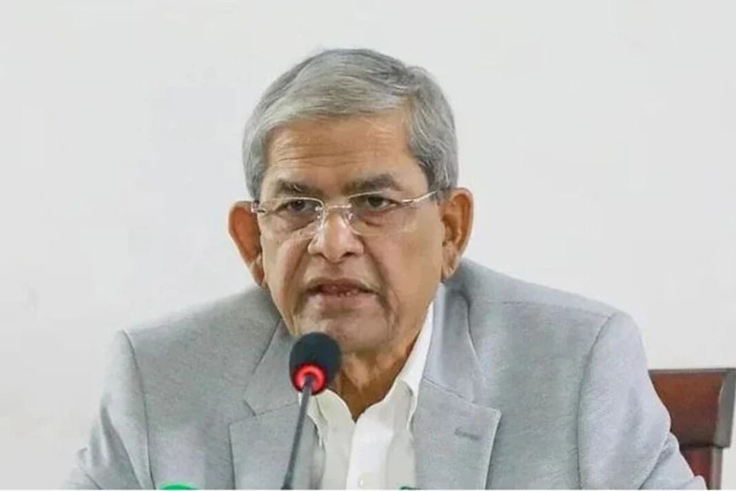 নিজ এলাকার চাঁদাবাজির তথ্য ওয়েবসাইটে জানানোর আহ্বান মির্জা ফখরুলের