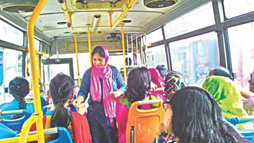 ১৮০ দিনের মধ্যে নারীদের জন্য বিশেষ বাস সার্ভিস চালু করতে চায় সরকার