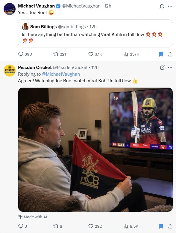 কোহলির চেয়ে জো রুট ভালো