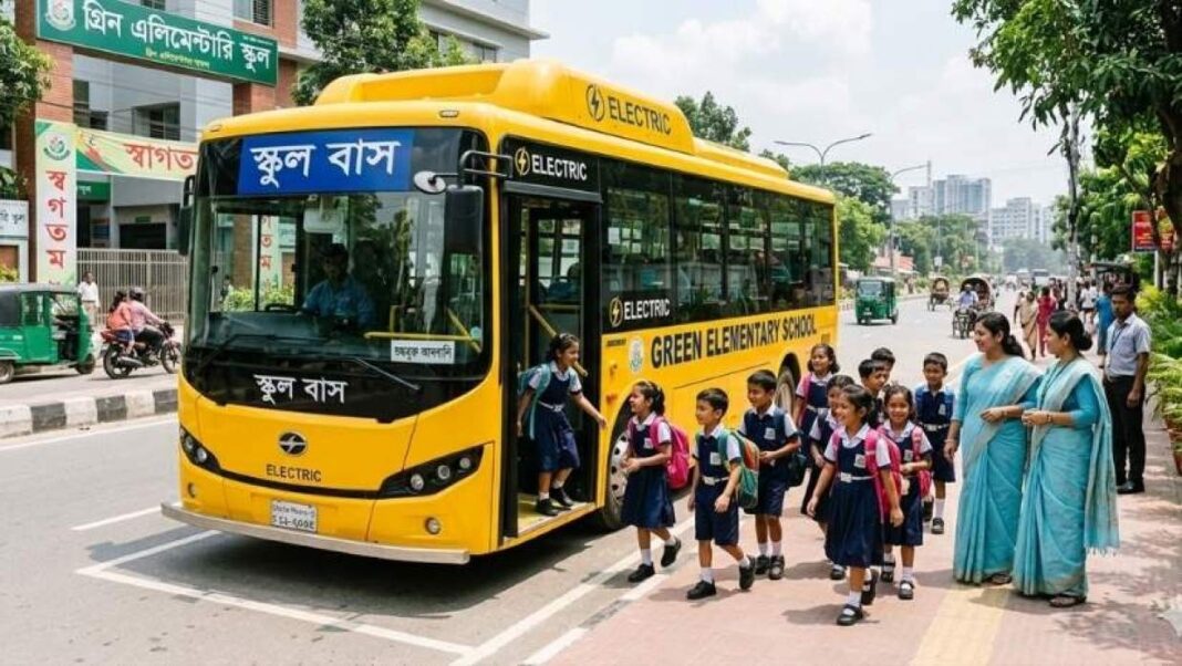 বৈদ্যুতিক স্কুল বাস আমদানিতে শুল্ক মওকুফ করছে সরকার