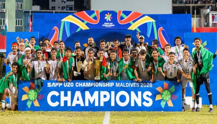 ভারতকে কাঁদিয়ে দ্বিতীয়বারের মাতো সাফ চ্যাম্পিয়ন বাংলাদেশ