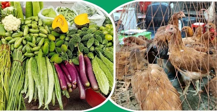 বেশিরভাগ সবজির কেজি ৮০ টাকার ওপরে, কমছে মুরগির দাম