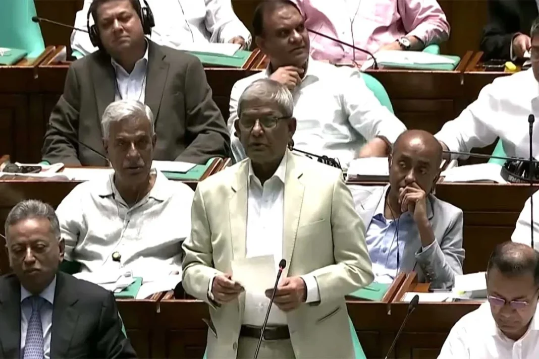 রাজধানীর জলাবদ্ধতা নিরসনে নতুন আউটলেট, ১০৮ হটস্পট চিহ্নিত: সংসদে মির্জা ফখরুল