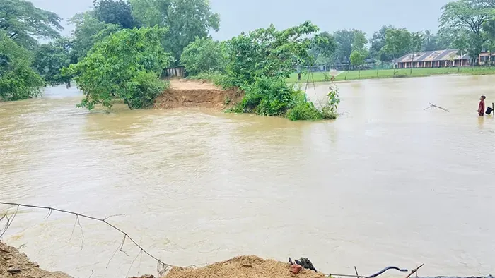 নেত্রকোণায় উপদাখালি নদীর পানি বিপৎসীমার ওপরে, প্লাবিত নিম্নাঞ্চল নেত্রকোণায় উপদাখালি নদীর পানি বিপৎসীমার ওপরে, প্লাবিত নিম্নাঞ্চল