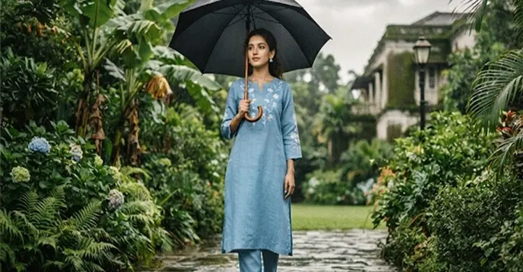 মেঘ-বৃষ্টি-রোদের খেলায় তরুণীদের সৌন্দর্য বাড়ায় যে সাজ মেঘ-বৃষ্টি-রোদের খেলায় তরুণীদের সৌন্দর্য বাড়ায় যে সাজ