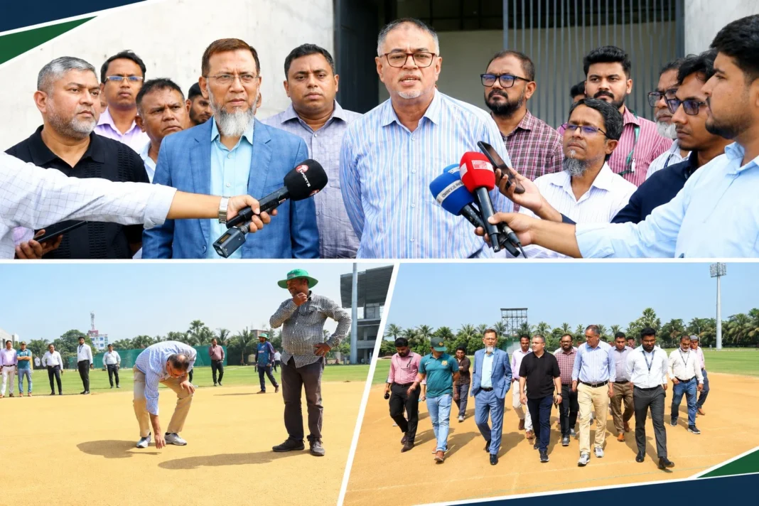 আনভীর ক্রিকেট স্টেডিয়াম পরিদর্শনে বিসিবির প্রতিনিধি দল